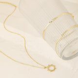 Colar Sol Onda Duo | Luz & Movimento