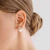 Brincos Flor (Banhado a Ouro)