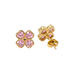 Brincos Rosa Coração