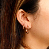 Brincos 24mm Fino Médio