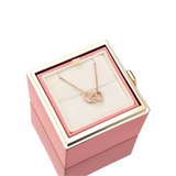 Colar Gravado com Caixa Rosa Eterna