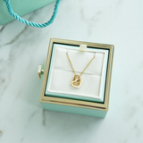 Colar Gravado com Caixa Rosa Eterna