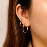 Brincos 14mm Fino Pequeno