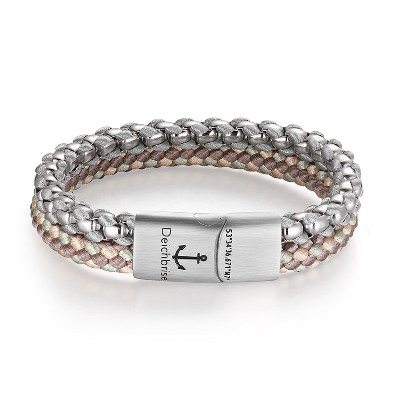 Pulseira Joleen Am Sandstrand Stahl Tau & Corda Náutica