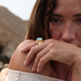 Anel Manbir (Banhado a Ouro)