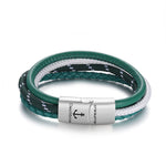 Pulseira Cabedal & Corda Náutica Bremen