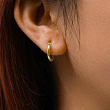 Brincos 14mm Fino Pequeno