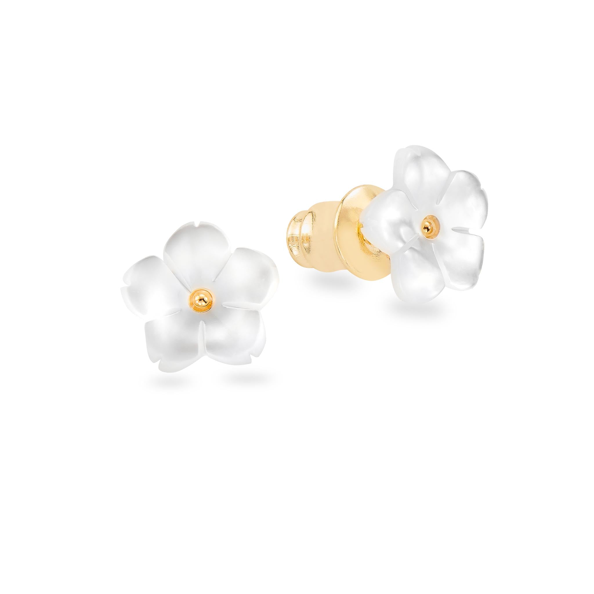Brincos Madrepérola Flor