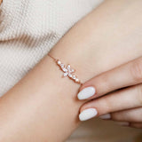 Pulseira Flor (Banhado a Ouro)