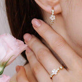 Anel Lia Flor (Banhado a Ouro)