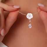 Colar Cristal Gota