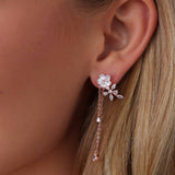Brincos Flor Gotas