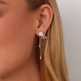 Brincos Flor Gotas