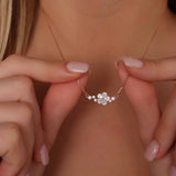 Colar Cintilante Flor (Banhado a Ouro)