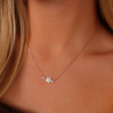 Colar Cintilante Flor (Banhado a Ouro)
