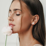 Brincos Cintilante Flor (Banhado a Ouro)