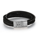 Pulseira Cabedal & Corda Náutica Rocky
