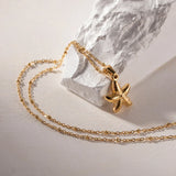 Colar Estrela do Mar (Banhado a Ouro 18K)