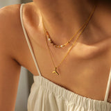 Colar Misto Sereia (Banhado a Ouro 18K)