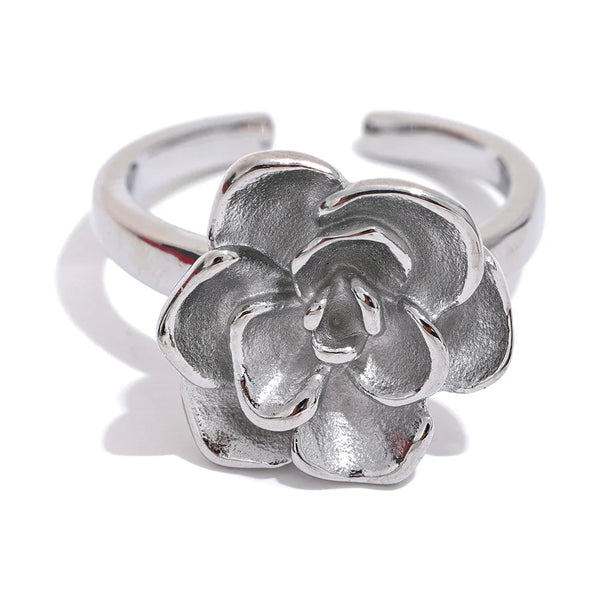 Anel Flor de Lótus Ajustável