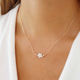 Colar Cintilante Flor (Banhado a Ouro)