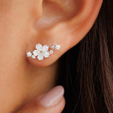 Brincos Cintilante Flor (Banhado a Ouro)