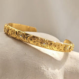 Pulseira Celeste Sol e Lua com Cristais de Circónia (Banhado a Ouro 18K)