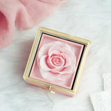 Colar Gravado com Caixa Rosa Eterna