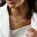 Colar Marsella Sol e Lua (Banhado a Ouro 18K)