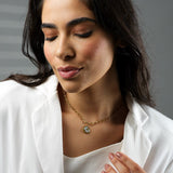 Colar Marsella Sol e Lua (Banhado a Ouro 18K)