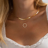 Colar Sol Onda Duo | Luz & Movimento