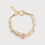 Pulseira Eloise de 4 Camadas em Pedra Natural