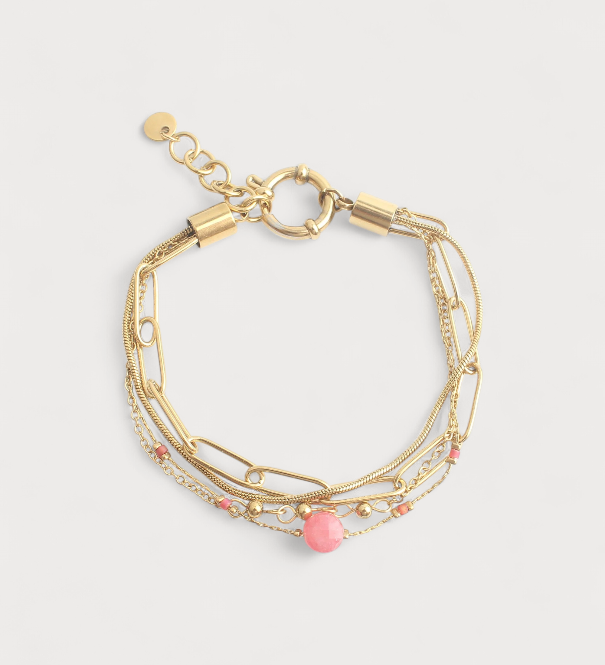 Pulseira Eloise de 4 Camadas em Pedra Natural
