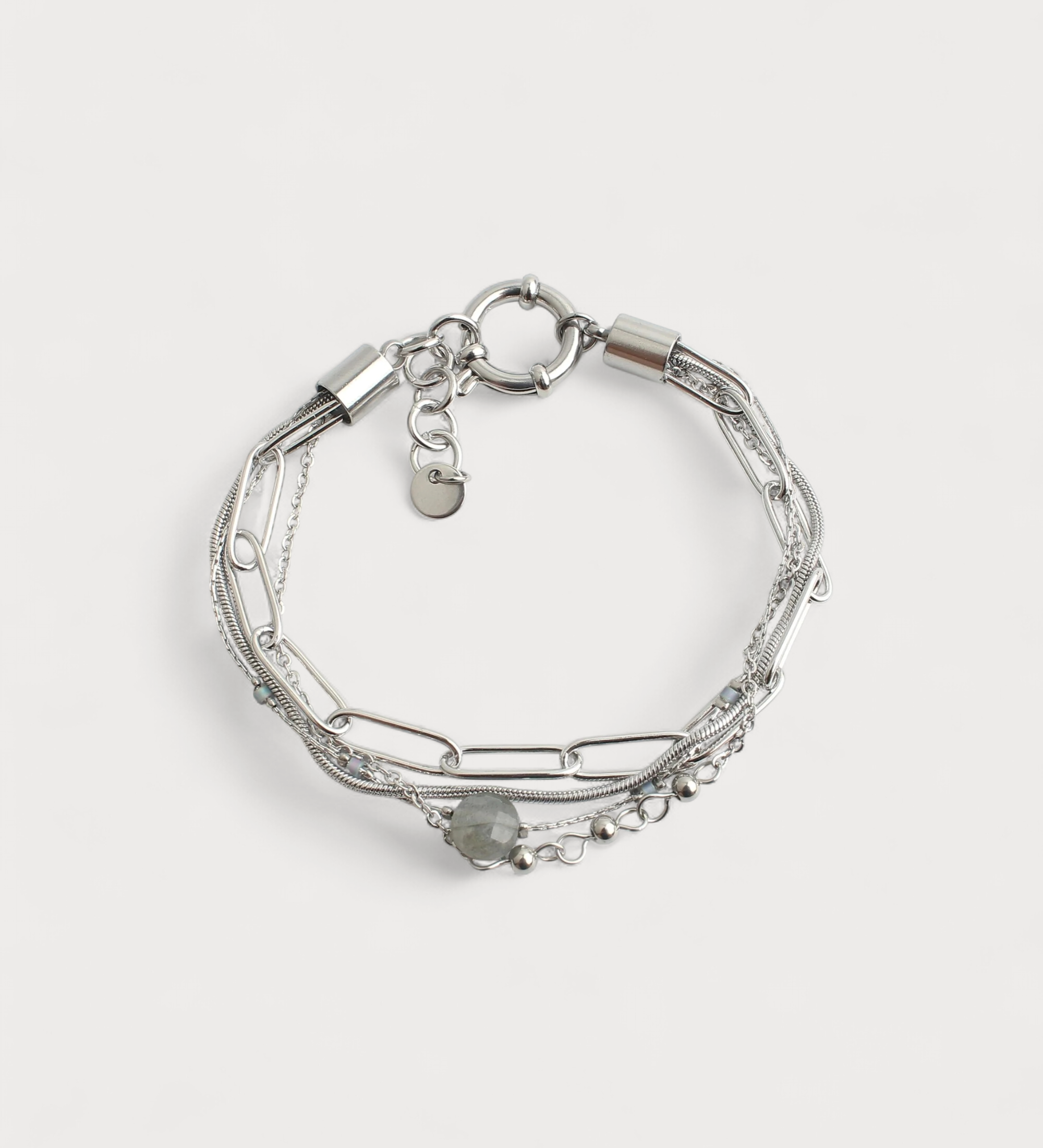 Pulseira Eloise de 4 Camadas em Pedra Natural