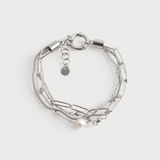 Pulseira Eloise de 4 Camadas em Pedra Natural