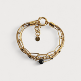 Pulseira Eloise de 4 Camadas em Pedra Natural