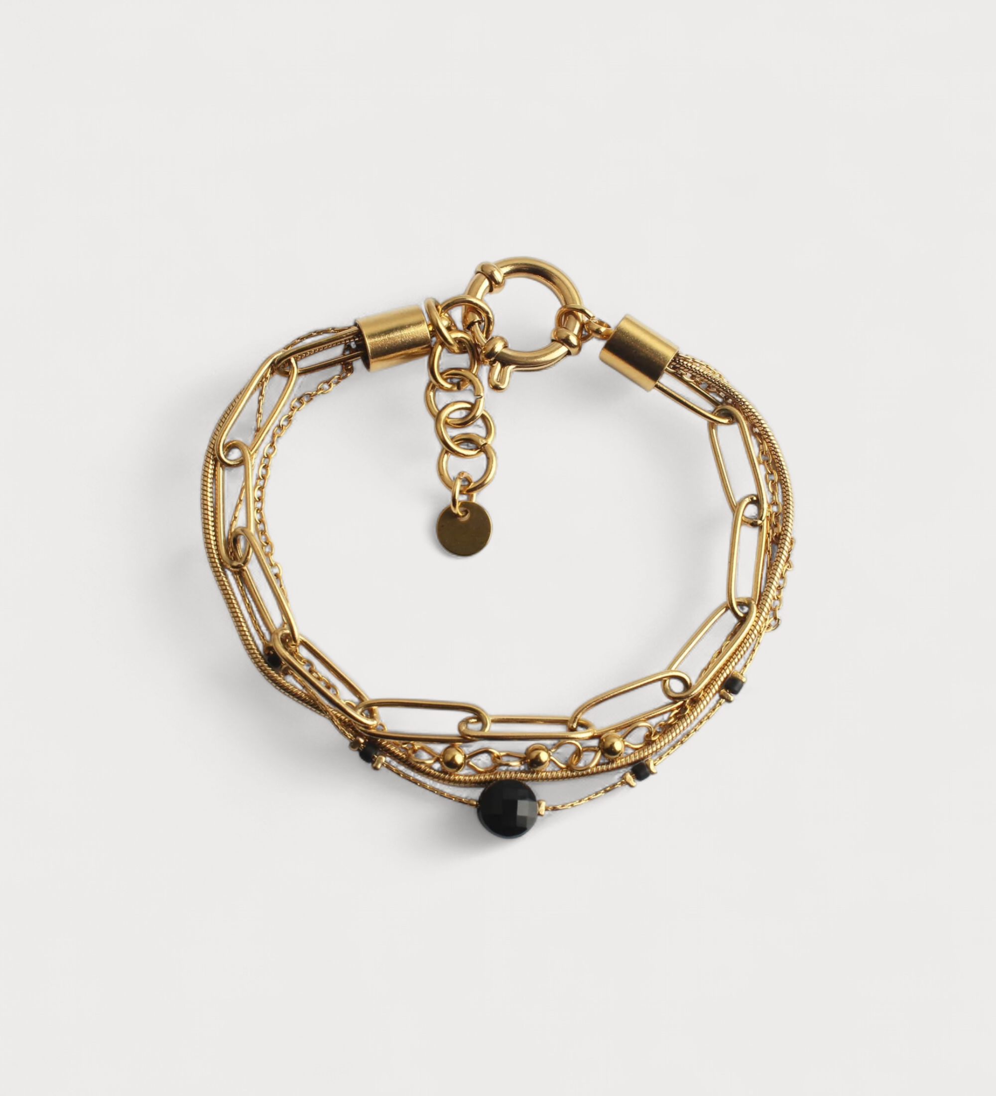 Pulseira Eloise de 4 Camadas em Pedra Natural